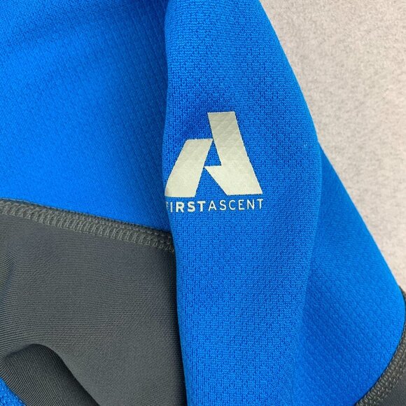 Eddie Bauer First Ascent Mens Jacket Small Blue Gray Full Zip Lightweight Fleece - Picture 3 of 10